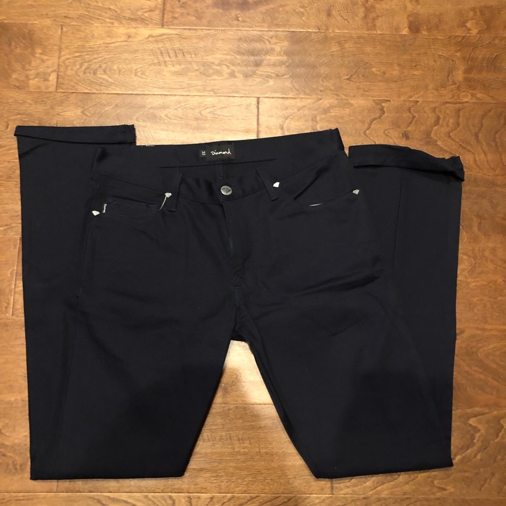 Diamond supply co men’s denim black pants